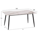 ΣΕΤ ΤΡΑΠΕΖΑΡΙΑΣ 5ΤΜΧ DETTON HM10951.02 ΚΕΡΑΜΙΚΟ TOP--ΥΦΑΣΜΑ ΜΠΕΖ/ΚΑΦΕ & ΜΕΤΑΛ.ΠΟΔΙΑ - Image 2
