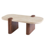 ΤΡΑΠΕΖΙ ΣΑΛΟΝΙΟΥ ARDEN HM18435 MDF TOP ΟΨΗ ΤΡΑΒΕΡΤΙΝΑΣ-MDF ΠΟΔΙΑ ΚΑΡΥΔΙ 120x60x40Υεκ - Image 4