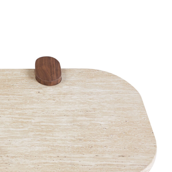 ΤΡΑΠΕΖΙ ΣΑΛΟΝΙΟΥ ARDEN HM18435 MDF TOP ΟΨΗ ΤΡΑΒΕΡΤΙΝΑΣ-MDF ΠΟΔΙΑ ΚΑΡΥΔΙ 120x60x40Υεκ - Image 6