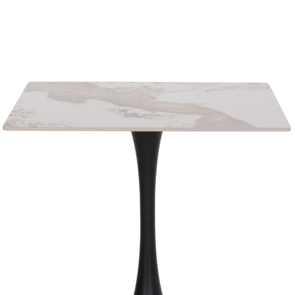 ΤΡΑΠΕΖΙ ΤΡΑΠΕΖΑΡΙΑΣ TETRAN HM18315.02 ΒΑΣΗ ΜΑΥΡΗ--SINTERED STONE PANDORA 80x80x73Υεκ - Image 5