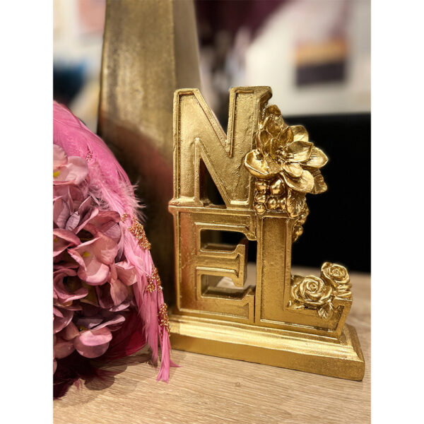 NOEL ΧΡΙΣΤΟΥΓΕΝΝΙΑΤΙΚΟ ΔΙΑΚΟΣΜΗΤΙΚΟ 16x5x20cm POLYRESIN ΧΡΥΣΟ 023206 - Image 2