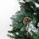 PINE ΧΡΙΣΤΟΥΓΕΝΝΙΑΤΙΚΟ ΔΕΝΤΡΟ ΧΙΟΝΙΣΜΕΝΟ ΜΕ LED 117x117x180cm PVC ΠΡΑΣΙΝΟ ΛΕΥΚΟ 024085 - Image 3