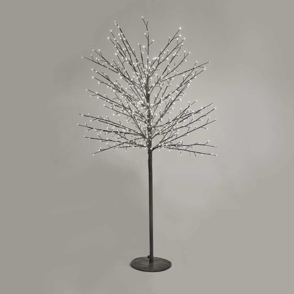 027209-RoeOs-first-_1 GLOW FLARE 180 ΧΡΙΣΤΟΥΓΕΝΝΙΑΤΙΚΟ ΔΕΝΤΡΟ LED 40x40x180cm COPPER ΜΑΥΡΟ PVC 027209 - Image 1