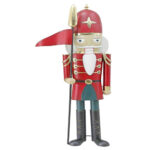 NUTCRACKER ΧΡΙΣΤΟΥΓΕΝΝΙΑΤΙΚΟ ΔΙΑΚΟΣΜΗΤΙΚΟ ΚΑΡΥΟΘΡΑΥΣΤΗΣ 69x36x180cm ΜΕΤΑΛΛΟ ΚΟΚΚΙΝΟ ΠΡΑΣΙΝΟ 030174