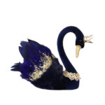 SWAN ΧΡΙΣΤΟΥΓΕΝΝΙΑΤΙΚΟ ΔΙΑΚΟΣΜΗΤΙΚΟ ΚΥΚΝΟΣ 29x22x29cm FOAM ΜΠΛΕ ΒΕΛΟΥΔΟ 030320