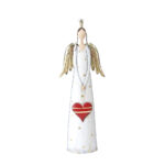 ANGEL BEAUTY ΧΡΙΣΤΟΥΓΕΝΝΙΑΤΙΚΟ ΔΙΑΚΟΣΜΗΤΙΚΟ ΑΓΓΕΛΟΣ 26x11x80cm ΜΕΤΑΛΛΟ ΛΕΥΚΟ ΧΡΥΣΟ ΚΟΚΚΙΝΟ 030419