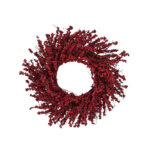 RED BERRY 60 ΧΡΙΣΤΟΥΓΕΝΝΙΑΤΙΚΟ ΣΤΕΦΑΝΙ ΜΕ ΓΚΙ 60x60cm POLYFOAM ΚΟΚΚΙΝΟ PVC 031061