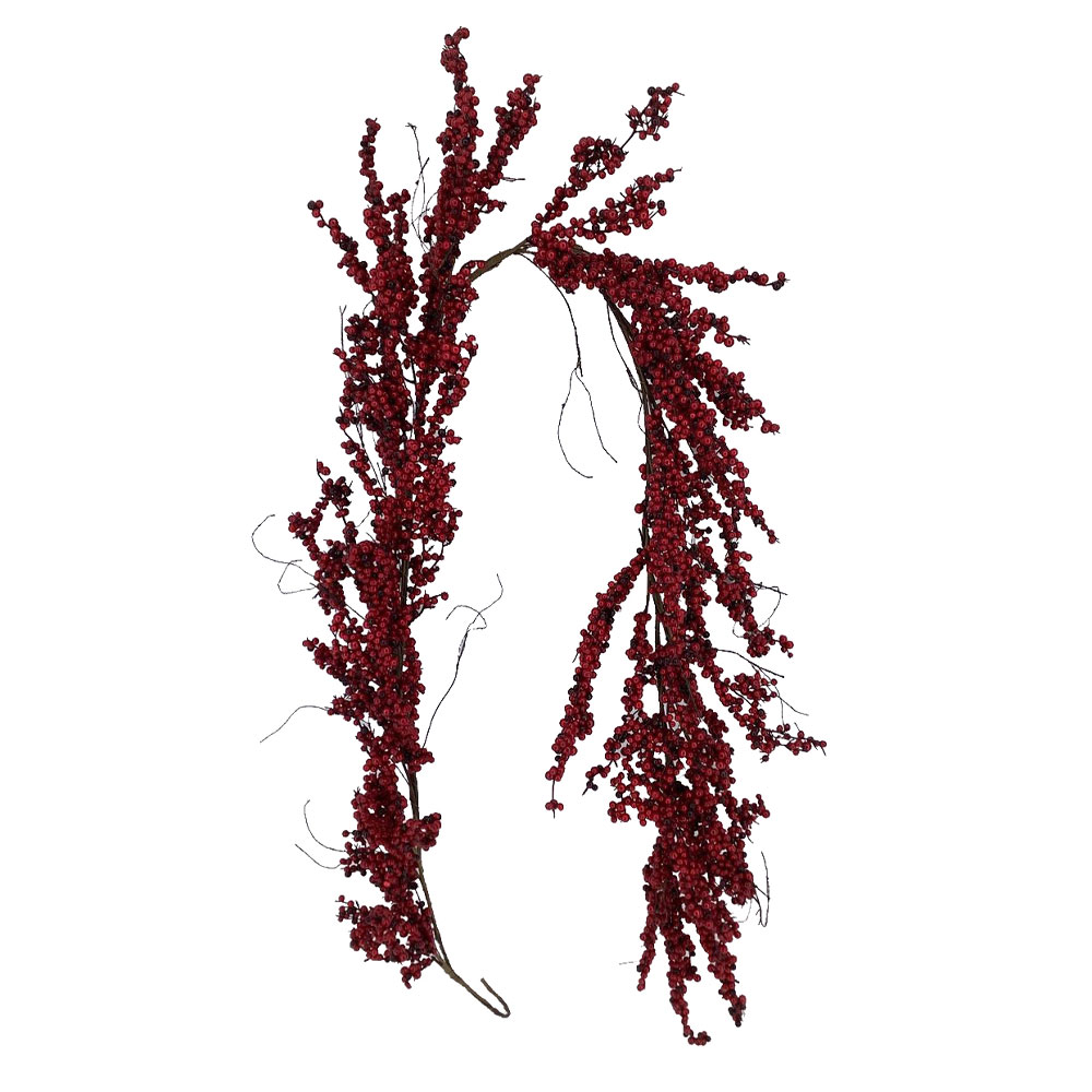 031065-MCtVM-first-_1 RED BERRY 180 ΓΙΡΛΑΝΤΑ ΜΕ ΓΚΙ 180cm POLYFOAM ΚΟΚΚΙΝΟ PVC 031065 - Image 1