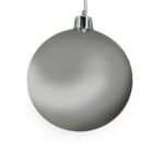SILVER ΧΡΙΣΤΟΥΓΕΝΝΙΑΤΙΚΗ ΜΠΑΛΑ 20x20x20cm ΠΛΑΣΤΙΚΟ ΑΣΗΜΙ 033192