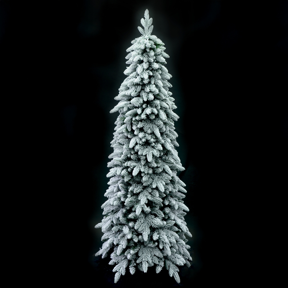 035246-YSGr9-first-_1 SNOWFALL FIR ΧΡΙΣΤΟΥΓΕΝΝΙΑΤΙΚΟ ΔΕΝΤΡΟ ΧΙΟΝΙΣΜΕΝΟ 70x70x180cm PE/PVC ΠΡΑΣΙΝΟ ΛΕΥΚΟ 035246 - Image 1
