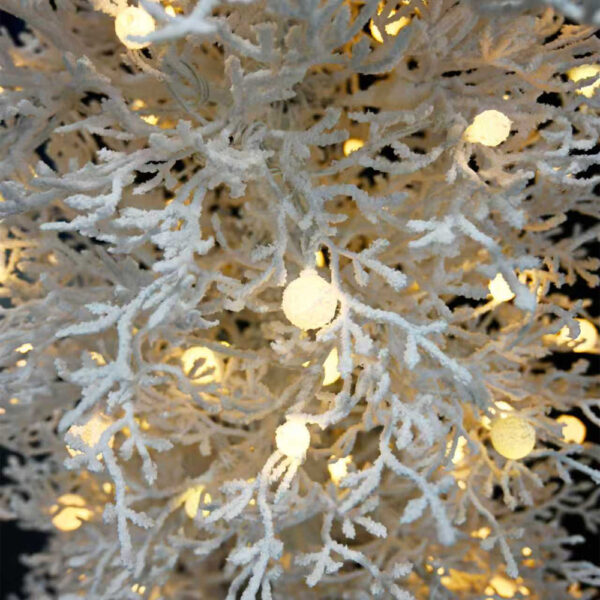 GLOW DELUX ΧΡΙΣΤΟΥΓΕΝΝΙΑΤΙΚΟ ΔΕΝΤΡΟ ΧΙΟΝΙΣΜΕΝΟ ΜΕ LED 80x80x180cm PE/PVC ΛΕΥΚΟ LED/COPPER 035250 - Image 2