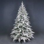 CHRISTMAS DREAMS ΧΡΙΣΤΟΥΓΕΝΝΙΑΤΙΚΟ ΔΕΝΤΡΟ ΧΙΟΝΙΣΜΕΝΟ 130x130x180cm PE/PVC ΠΡΑΣΙΝΟ ΛΕΥΚΟ 035251