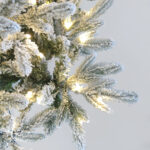 IMPERIAL EVERGREEN ΧΡΙΣΤΟΥΓΕΝΝΙΑΤΙΚΟ ΔΕΝΤΡΟ ΧΙΟΝΙΣΜΕΝΟ ΜΕ LED 140x140x210cm PE/PVC ΠΡΑΣΙΝΟ ΛΕΥΚΟ LED/COPPER 035256 - Image 3