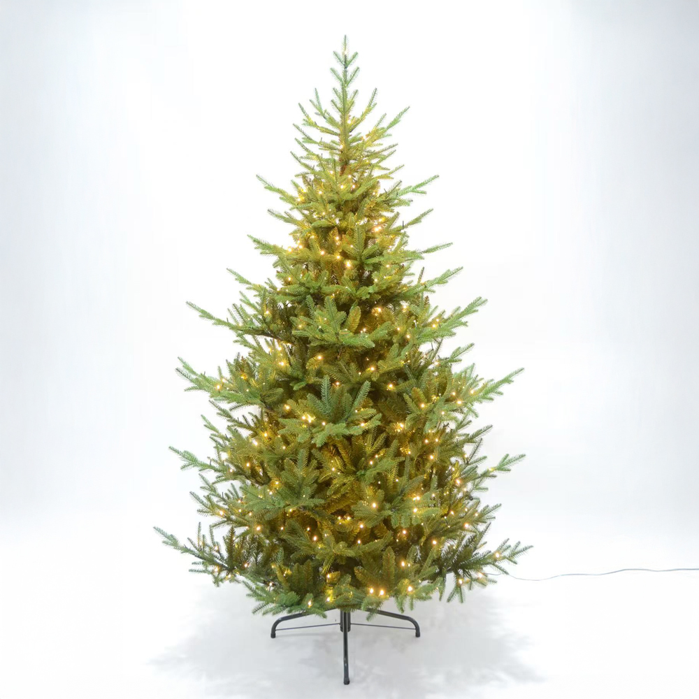 035260-w41l2-first-_1 NATALE GLOW ΧΡΙΣΤΟΥΓΕΝΝΙΑΤΙΚΟ ΔΕΝΤΡΟ LED ΦΩΤΑ 155x155x210cm PE/PVC ΠΡΑΣΙΝΟ LED/COPPER 035260 - Image 1