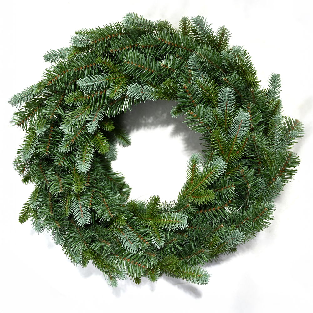 035263-H5fR8-first-_1 NATALE RING ΧΡΙΣΤΟΥΓΕΝΝΙΑΤΙΚΟ ΣΤΕΦΑΝΙ 50x8x50cm PE/PVC ΓΚΡΙ ΠΡΑΣΙΝΟ 035263 - Image 1