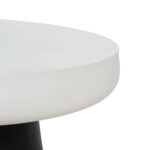 MYKONOS COFFEE TABLE ΛΕΥΚΟ ΜΑΥΡΟ 90x90x39cm 04-1098 - Image 4