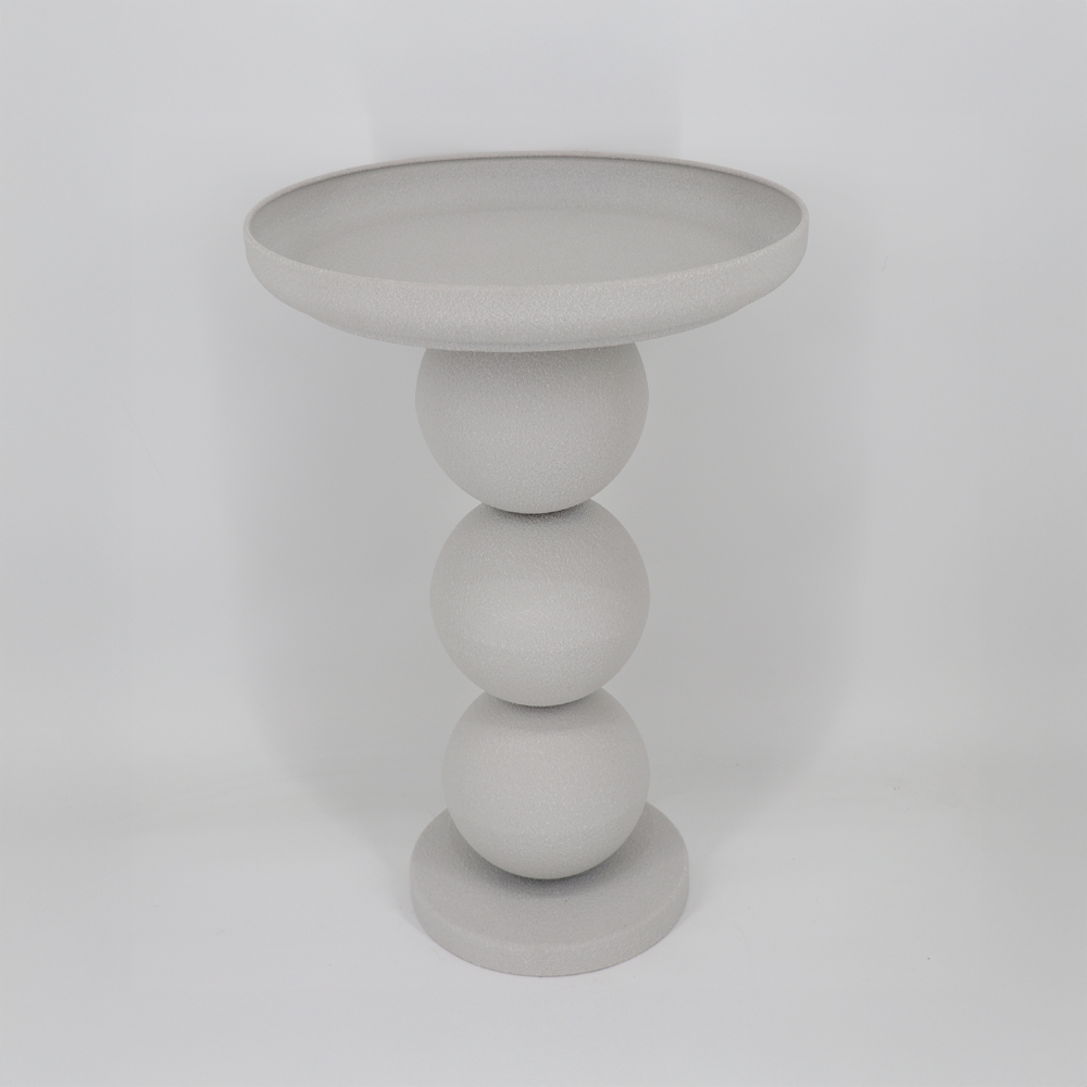 04-1413-W5jaQ-first-_1 PERLA SIDE TABLE OFF WHITE 41x41x61cm 04-1413 - Image 1