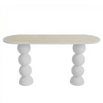 PERLA ΚΟΝΣΟΛΑ OFF WHITE 150x45x76cm 07-0027