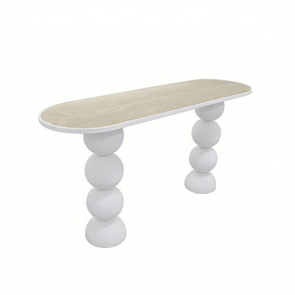 PERLA ΚΟΝΣΟΛΑ OFF WHITE 150x45x76cm 07-0027 - Image 3