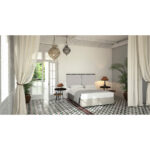 HANG BOX ΒΑΣΗ 160x200cm OFF WHITE 16-950 200x160x34cm 40-0065 - Image 2