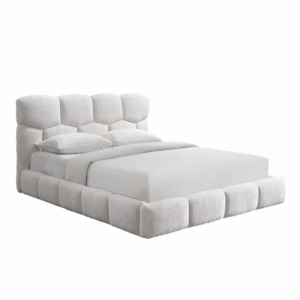 40-0079-kdZre-first-_1 HONEYBEE ΚΡΕΒΑΤΙ (ΓΙΑ ΣΤΡΩΜΑ 160x200cm) CREAM 184x220x102.2cm 40-0079 - Image 1