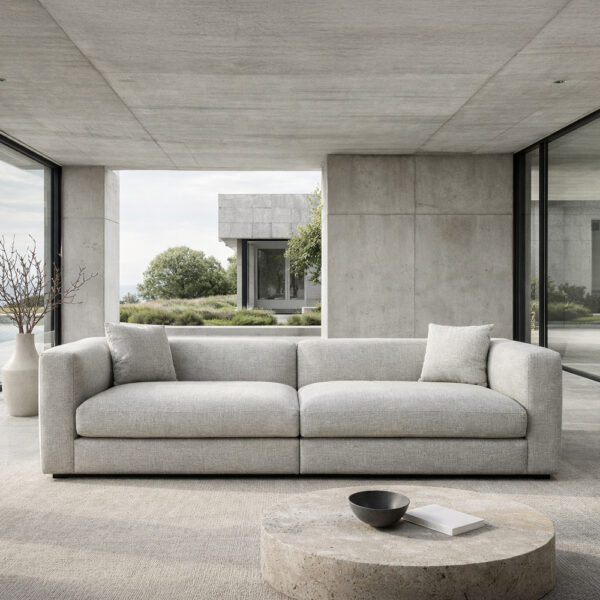 ALBA ΚΑΝΑΠΕΣ 3ΘΕΣΙΟΣ OFF WHITE 256x88x70cm 70-0440 - Image 2