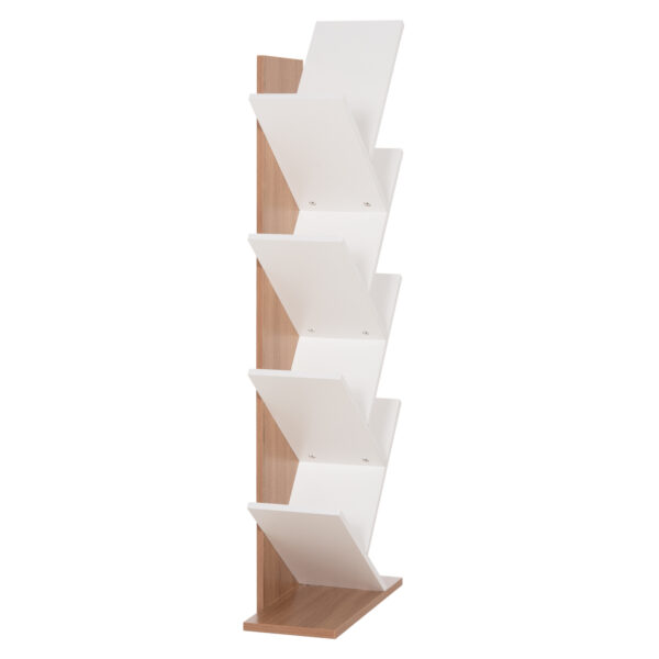 ΒΙΒΛΙΟΘΗΚΗ LIANA HM9028.14 ΜΕΛΑΜΙΝΗ SONAMA/ΛΕΥΚΟ 46x22x128,5Yεκ. - Image 4