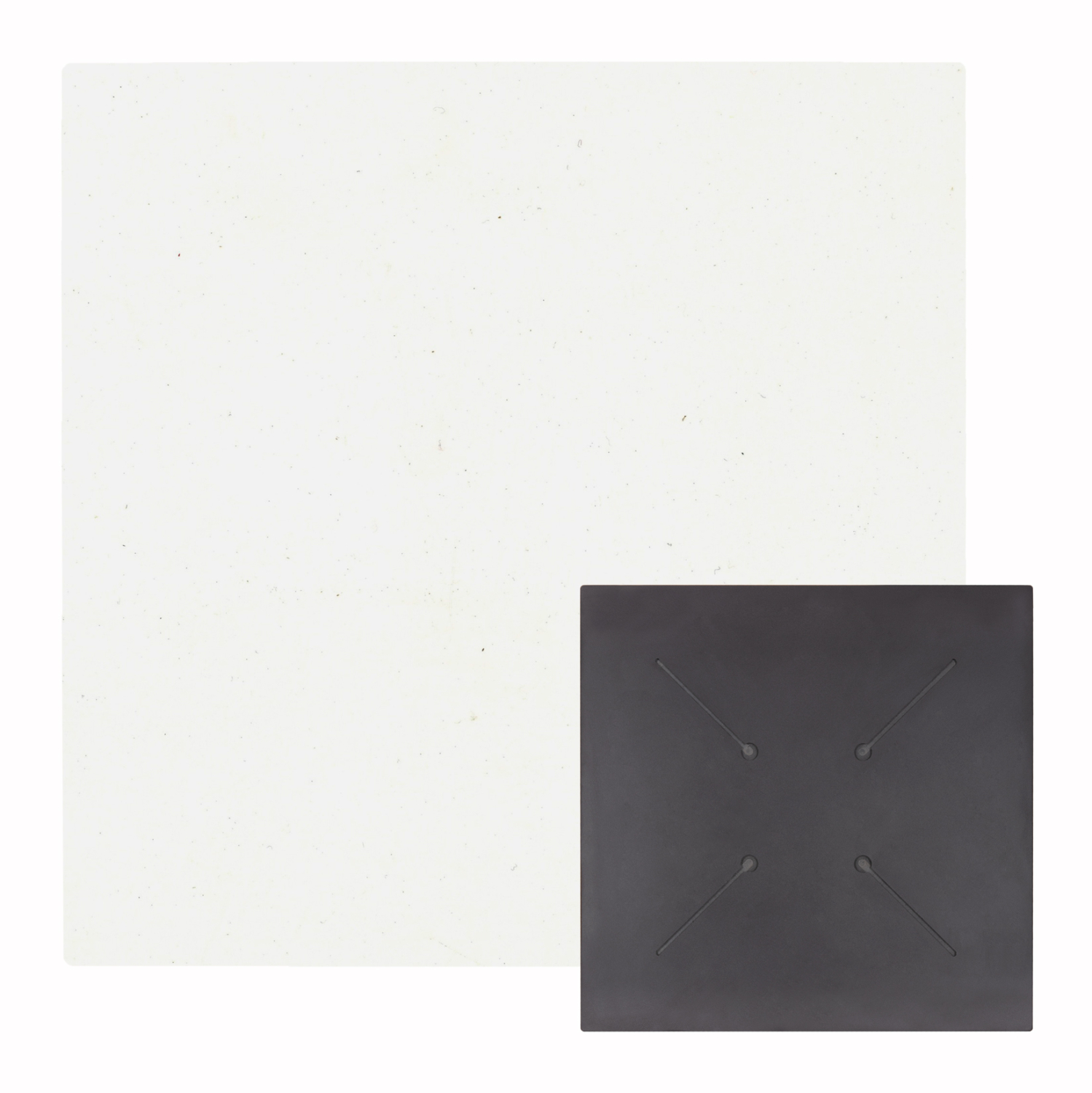 HM5837.23 ΕΠΙΦΑΝΕΙΑ ΤΡΑΠΕΖΙΟΥ HPL ΤΕΤΡΑΓΩΝΗ HM5837.23 ΛΕΥΚΟ 60x60εκ. - Image 1