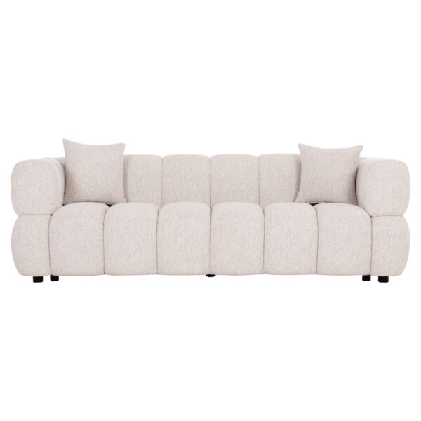 ΚΑΝΑΠΕΣ 3-ΘΕΣΙΟΣ NORIKA HM3331.02 ΕΚΡΟΥ ΥΦΑΣΜΑ 220x88x85Υεκ. - Image 3