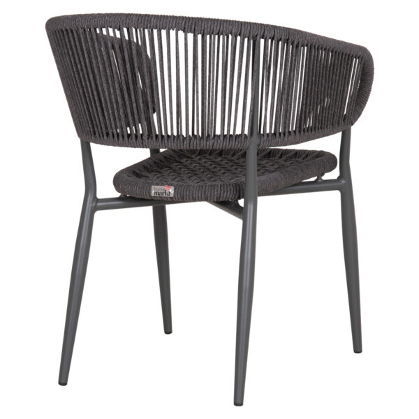 ΠΟΛΥΘΡΟΝΑ ΑΛΟΥΜΙΝΙΟΥ EULO HM5783.21 ΓΚΡΙ-ΤWISTED RATTAN ΓΚΡΙ 57x63x77Υεκ. - Image 5