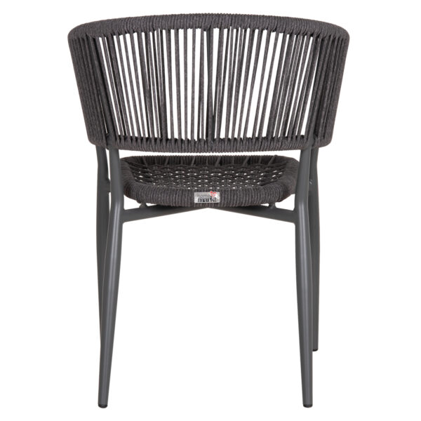 ΠΟΛΥΘΡΟΝΑ ΑΛΟΥΜΙΝΙΟΥ EULO HM5783.21 ΓΚΡΙ-ΤWISTED RATTAN ΓΚΡΙ 57x63x77Υεκ. - Image 6
