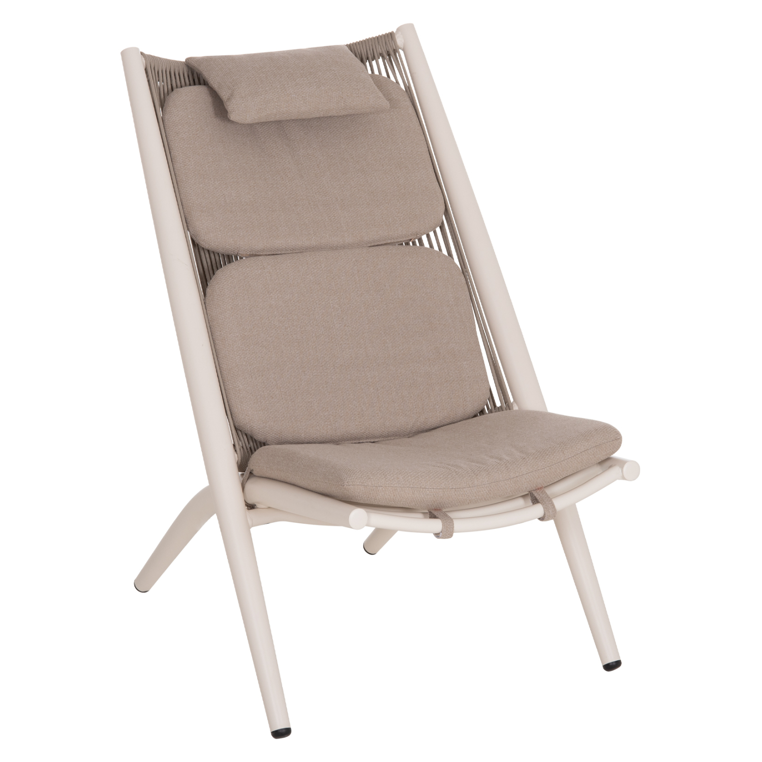 HM6642.02 ΠΟΛΥΘΡΟΝΑ RELAX REMUS HM6642.02 ΑΛΟΥΜΙΝΙΟ ΛΕΥΚΟ-ΣΧΟΙΝΙ OLEFIN ΜΠΕΖ 63x87x94Υεκ. - Image 1