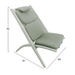 ΠΟΛΥΘΡΟΝΑ RELAX REMUS HM6642.07 ΑΛΟΥΜΙΝΙΟ & ΣΧΟΙΝΙ OLEFIN ΣΕ OLIVE GREEN 63x87x94Υεκ - Image 2