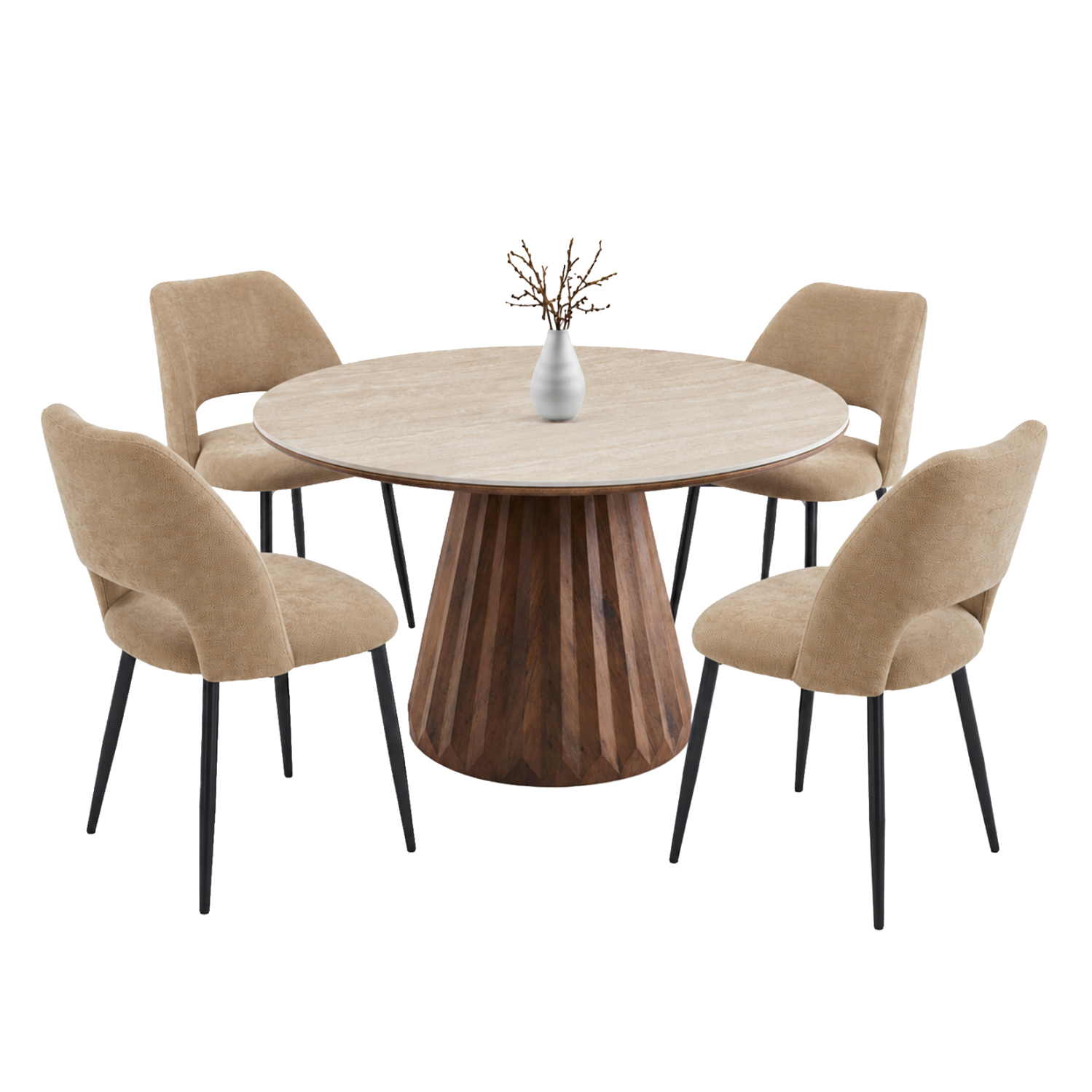 HM12104.03 ΣΕΤ ΤΡΑΠΕΖΑΡΙΑΣ 5ΤΜΧ WALDEN HM12104.03 ΚΕΡΑΜΙΚΟ TOP ΤΡΑΒΕΡΤΙΝΑ--ΥΦΑΣΜΑ TAUPE - Image 1