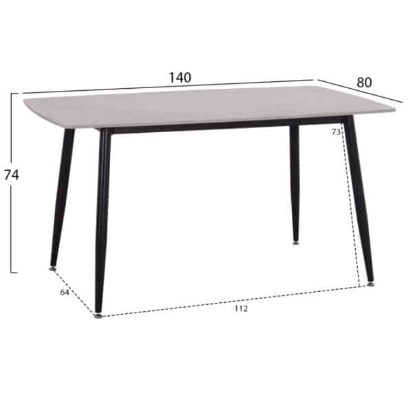 ΣΕΤ ΤΡΑΠΕΖΑΡΙΑΣ 5ΤΜΧ RAVEN HM12116.01 ΚΕΡΑΜΙΚΟ TOP ΓΚΡΙ ΜΑΡΜΑΡΟ--ΓΚΡΙ ΒΕΛΟΥΔΟ - Image 2