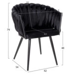 ΣΕΤ ΤΡΑΠΕΖΑΡΙΑΣ 5ΤΜΧ RAVEN HM12116.03 ΚΕΡΑΜΙΚΟ TOP ΜΑΥΡΟ ΜΑΡΜΑΡΟ--ΜΑΥΡΟ ΒΕΛΟΥΔΟ - Image 3
