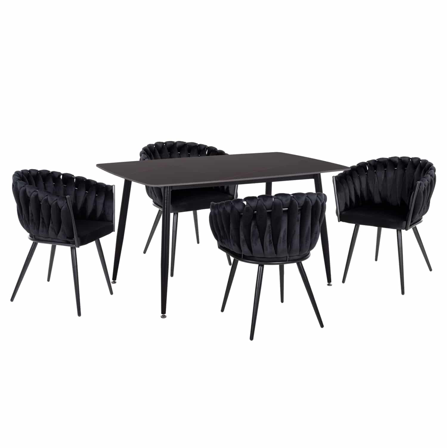 HM12116.03 ΣΕΤ ΤΡΑΠΕΖΑΡΙΑΣ 5ΤΜΧ RAVEN HM12116.03 ΚΕΡΑΜΙΚΟ TOP ΜΑΥΡΟ ΜΑΡΜΑΡΟ--ΜΑΥΡΟ ΒΕΛΟΥΔΟ - Image 1