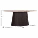 ΣΕΤ ΤΡΑΠΕΖΑΡΙΑΣ 5ΤΜΧ CATER HM12118.01 ΚΕΡΑΜΙΚΟ TOP ΟΒΑΛ--ΓΚΡΙ ΒΕΛΟΥΔΟ - Image 2