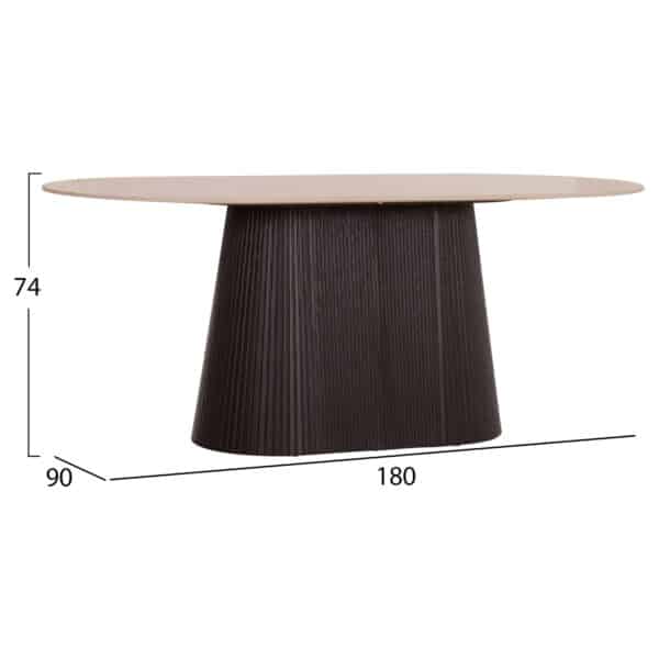 ΣΕΤ ΤΡΑΠΕΖΑΡΙΑΣ 5ΤΜΧ CATER HM12118.01 ΚΕΡΑΜΙΚΟ TOP ΟΒΑΛ--ΓΚΡΙ ΒΕΛΟΥΔΟ - Image 2