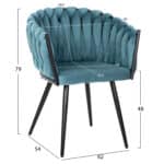 ΣΕΤ ΤΡΑΠΕΖΑΡΙΑΣ 5ΤΜΧ RAVEN HM12121.01 ΚΕΡΑΜΙΚΟ TOP ΛΕΥΚΟ ΜΑΡΜΑΡΟ--ΤΙΡΚΟΥΑΖ ΒΕΛΟΥΔΟ - Image 3