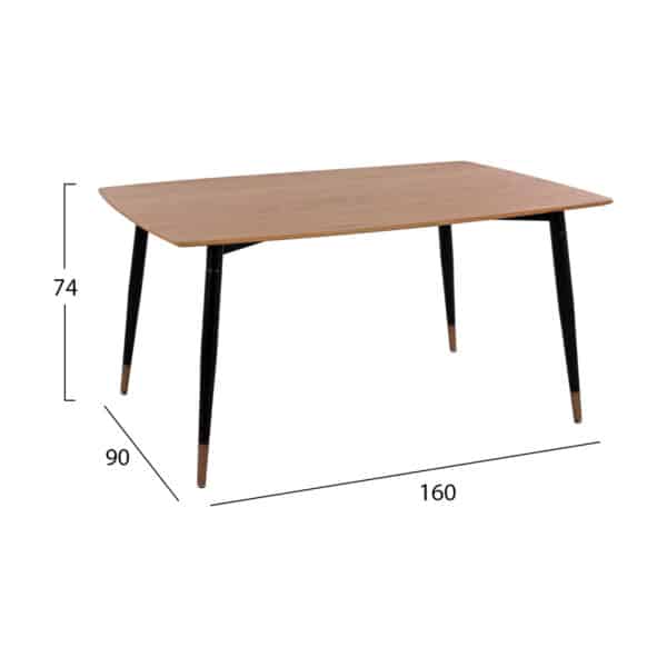 ΣΕΤ ΤΡΑΠΕΖΑΡΙΑΣ 5ΤΜΧ JOLIE HM12123.01 MDF TOP ΣΕ ΦΥΣΙΚΟ--ΚΥΠΑΡΙΣΣΙ ΒΕΛΟΥΔΟ - Image 2