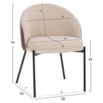 ΣΕΤ ΤΡΑΠΕΖΑΡΙΑΣ 7ΤΜΧ DETTON HM12100.02 ΚΕΡΑΜΙΚΟ TOP PANDORA--ΥΦΑΣΜΑ ΜΠΕΖ/ΚΑΦΕ - Image 3
