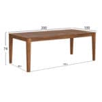 ΣΕΤ ΤΡΑΠΕΖΑΡΙΑΣ ΕΞ.ΧΩΡΟΥ 7ΤΜΧ KROLL HM10990 ΞΥΛΟ ΑΚΑΚΙΑΣ ΦΥΣΙΚΟ-ΜΠΕΖ ΜΑΞΙΛΑΡΙΑ - Image 2
