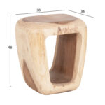 ΣΚΑΜΠΟ DENS HM18451 ΞΥΛΟ SUAR ΣΕ ΦΥΣΙΚΟ 38x34x48Υεκ. - Image 2
