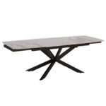 ΤΡΑΠΕΖΙ ΕΠΕΚΤΕΙΝΟΜΕΝΟ AIRA HM18411 ΚΕΡΑΜΙΚΟ TOP ΣΕ ΛΕΥΚΟ/ΚΑΦΕ ΜΑΡΜΑΡΟ 165/240x90x76Υεκ