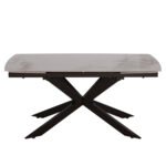 ΤΡΑΠΕΖΙ ΕΠΕΚΤΕΙΝΟΜΕΝΟ AIRA HM18411 ΚΕΡΑΜΙΚΟ TOP ΣΕ ΛΕΥΚΟ/ΚΑΦΕ ΜΑΡΜΑΡΟ 165/240x90x76Υεκ - Image 3