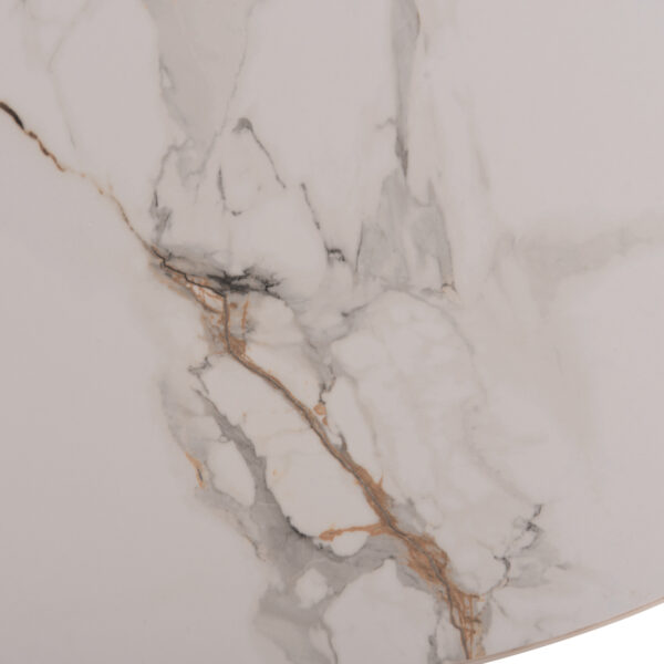 ΤΡΑΠΕΖΙ ΤΡΑΠΕΖΑΡΙΑΣ MELLOW HM18416 MDF ΠΟΔΙΑ ΣΕ ΦΥΣΙΚΟ--ΚΕΡΑΜΙΚΟ TOP 180x90x76Υεκ. - Image 5