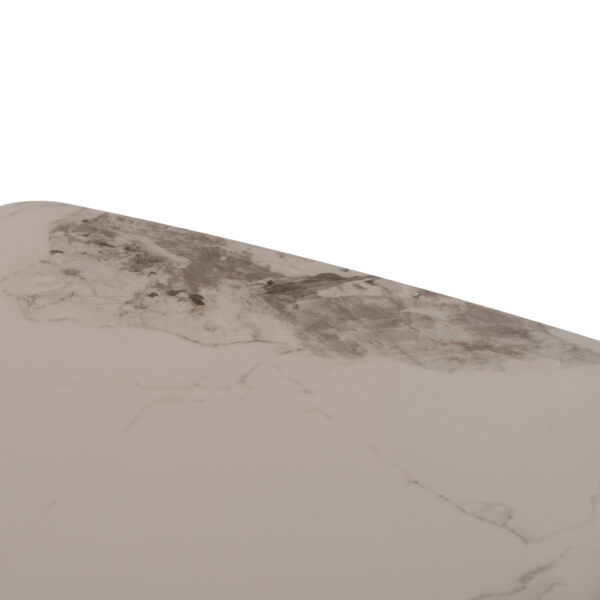 ΤΡΑΠΕΖΙ ΤΡΑΠΕΖΑΡΙΑΣ MINAO HM18418 MDF ΠΟΔΙΑ ΣΕ ΣΚΟΥΡΟ ΓΚΡΙ--ΚΕΡΑΜΙΚΟ TOP 160x90x75Υεκ - Image 5
