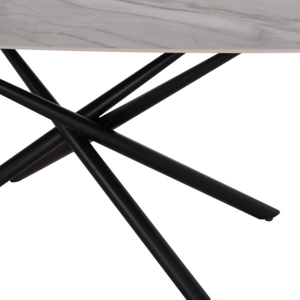 ΤΡΑΠΕΖΙ ΤΡΑΠΕΖΑΡΙΑΣ ISKA HM18420 ΚΕΡΑΜΙΚΟ TOP ΣΕ ΛΕΥΚΟ/ΚΑΦΕ ΜΑΡΜΑΡΟ 160x90x79Υεκ - Image 6