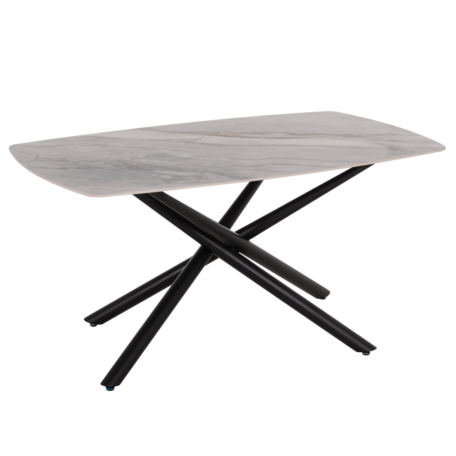 HM18420 ΤΡΑΠΕΖΙ ΤΡΑΠΕΖΑΡΙΑΣ ISKA HM18420 ΚΕΡΑΜΙΚΟ TOP ΣΕ ΛΕΥΚΟ/ΚΑΦΕ ΜΑΡΜΑΡΟ 160x90x79Υεκ - Image 1